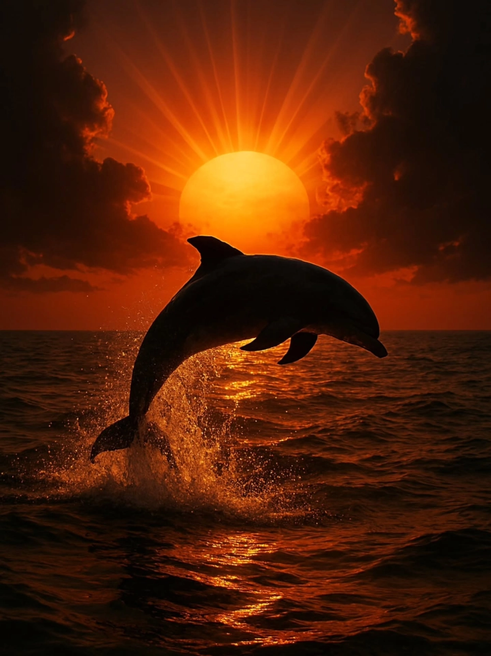 Hai chú cá heo tạo hình trái tim cực kỳ lãng mạn