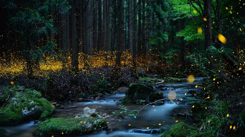 Thưởng thức con đom đóm phát sáng thiên nhiên lung linh