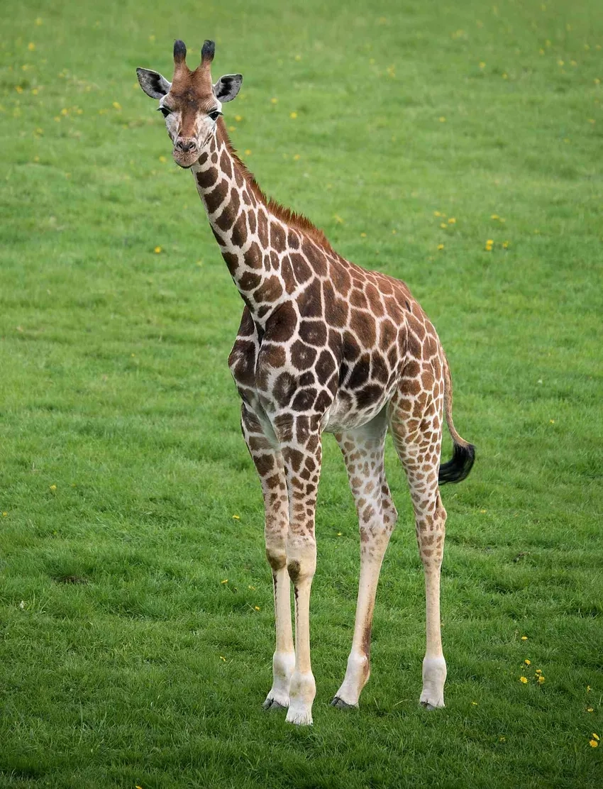 Hình ảnh con huơu cao cổ chụp gần cực sinh động