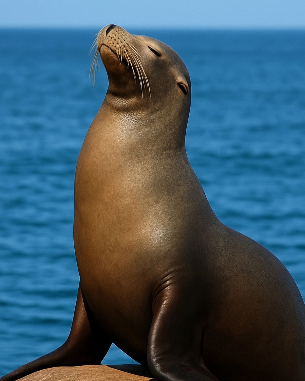 Sư tử biển nghỉ ngơi sau chuyến săn mồi dài