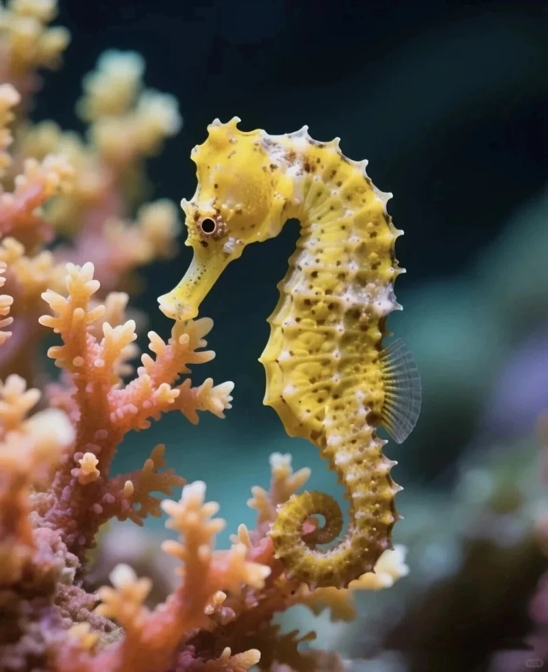 Hình ảnh dễ thương của cá ngựa biển nhỏ bé trong thế giới đại dương