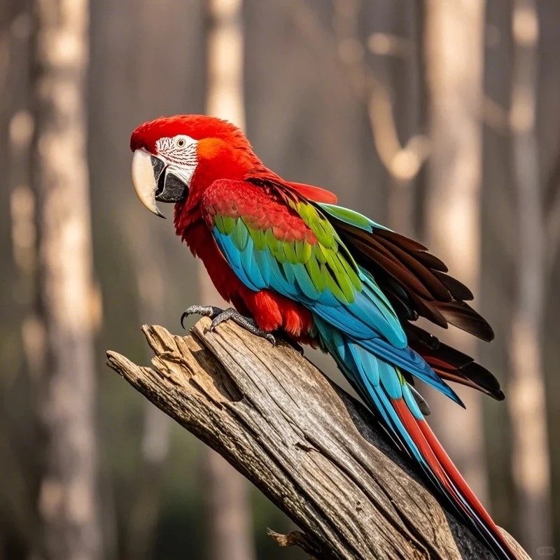 Sắc màu nổi bật của chim vẹt Macaw nhiều màu khiến ai cũng mê